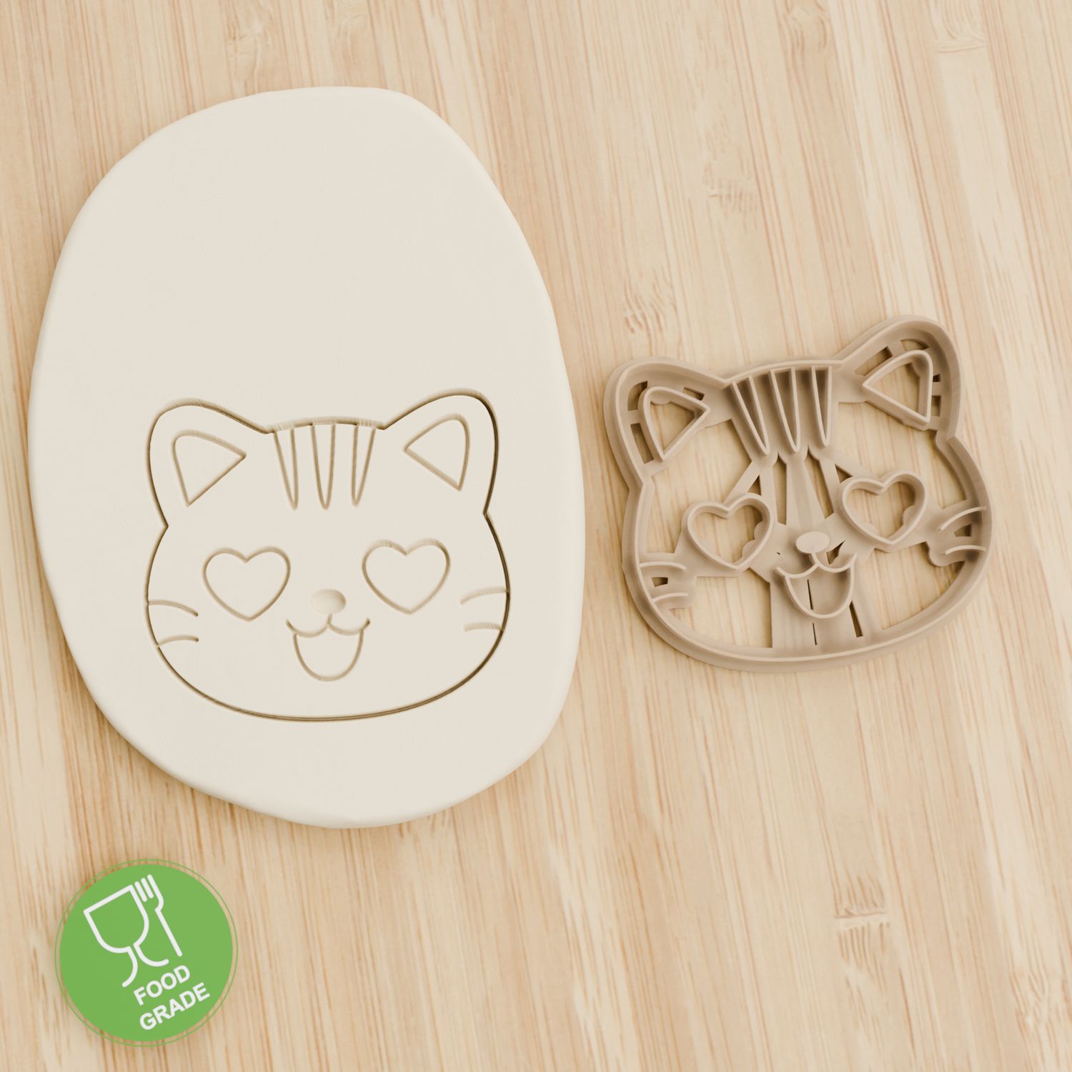 Keksstempel/Ausstechform Katze mimik 9  ca.8cm Keksstempel/Ausstechform Katze mimik 9  ca.8cm