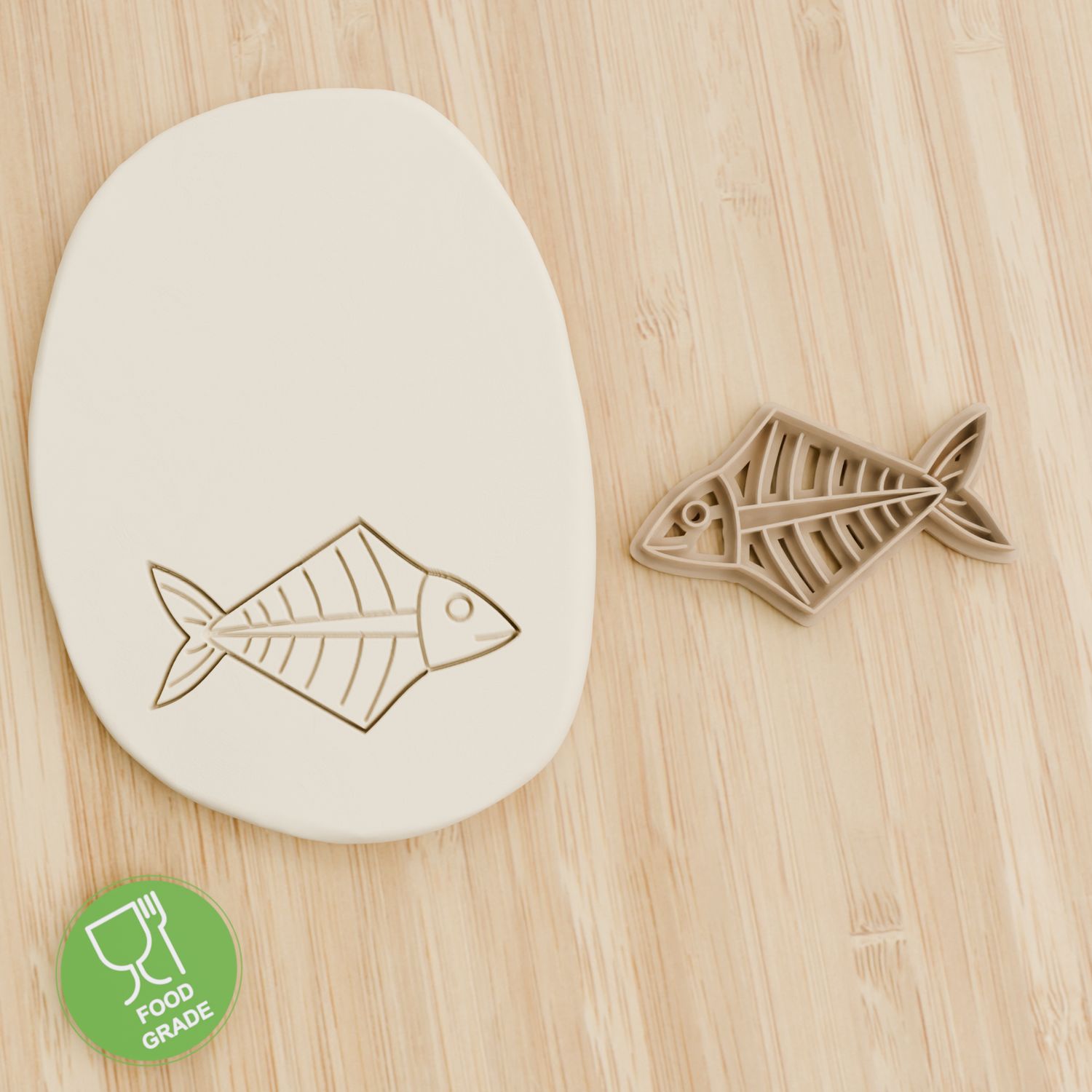 Keksstempel/Ausstechform Fischgräten  ca.8cm