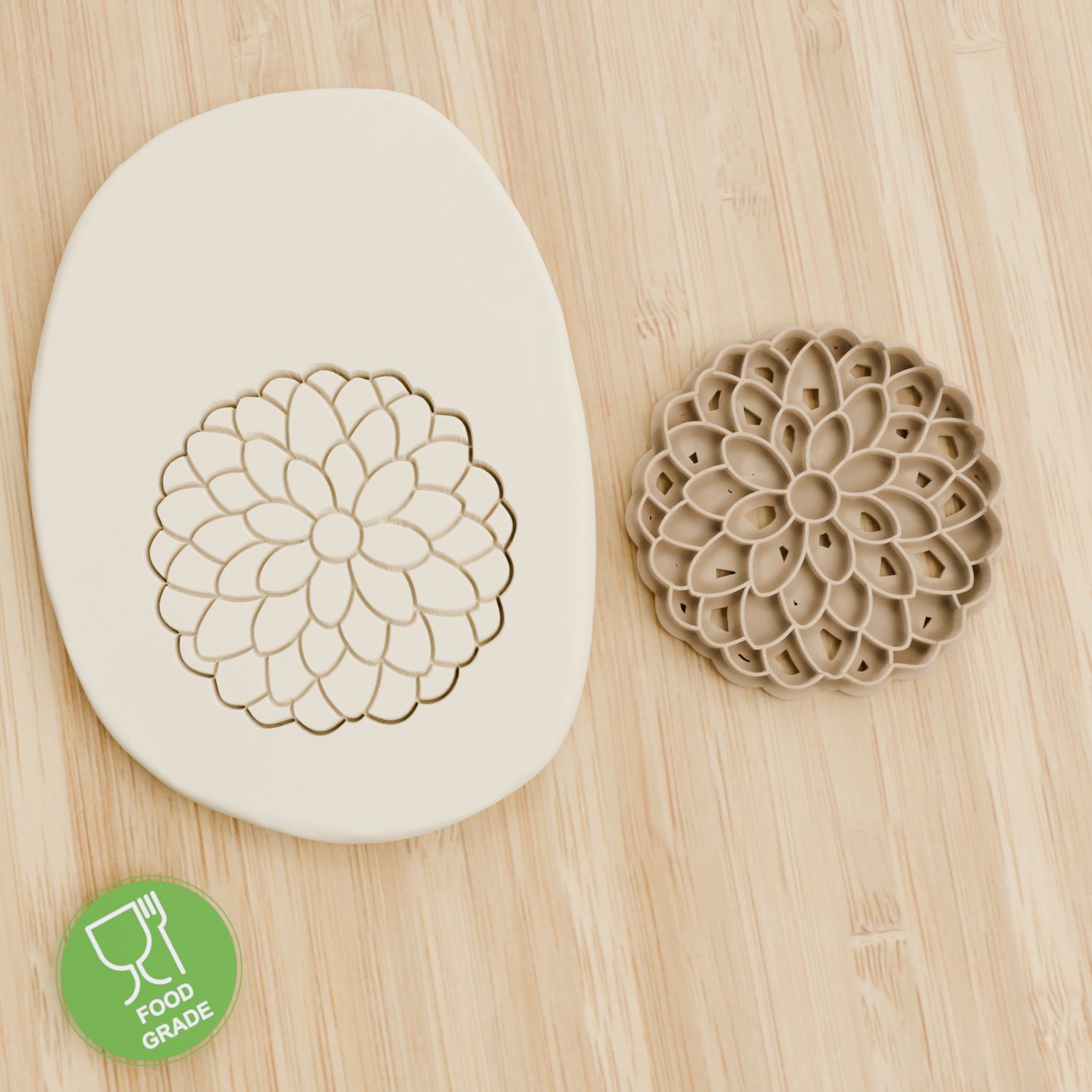 Keksstempel/Ausstechform Blumen Dahlien ca.8cm Keksstempel/Ausstechform Blumen Dahlien ca.8cm
