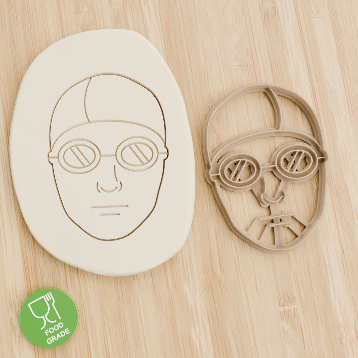 Keksstempel/Ausstechform Schwimmen Gesicht ca.8cm Keksstempel/Ausstechform Schwimmen Gesicht ca.8cm