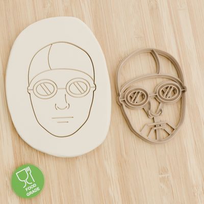 Keksstempel/Ausstechform Schwimmen Gesicht ca.8cm Keksstempel/Ausstechform Schwimmen Gesicht ca.8cm