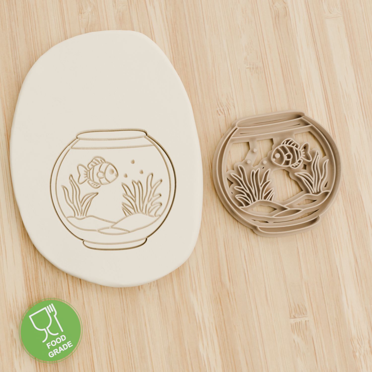 Aquarium Plätzchen Ausstechform Keksausstecher Fondant ca.8cm