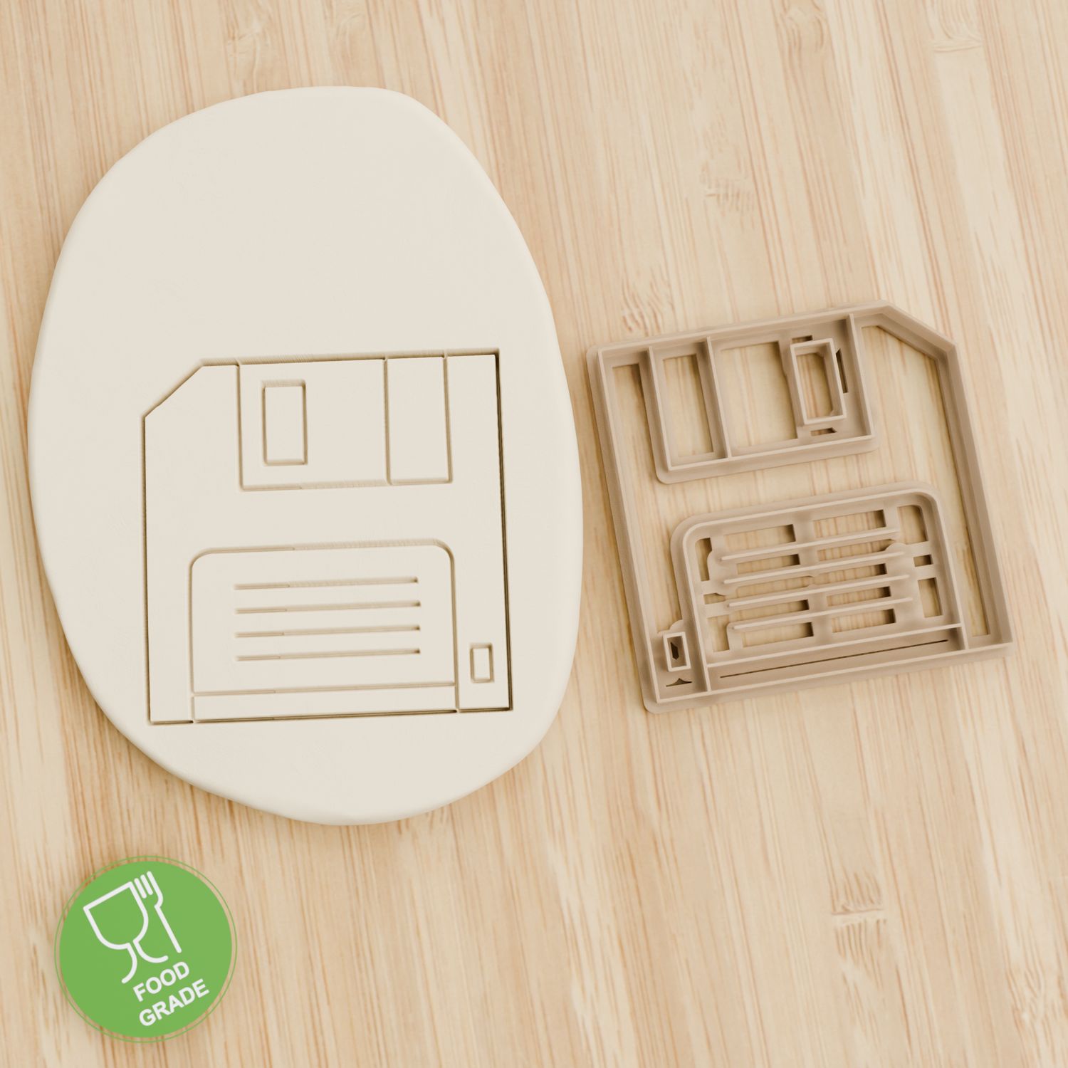 Keksstempel/Ausstechform Diskette ca.8cm