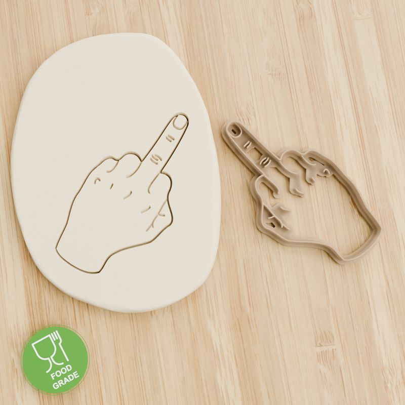 Mittelfinger Keksausstecher Plätzchen und Fondant ca.8cm