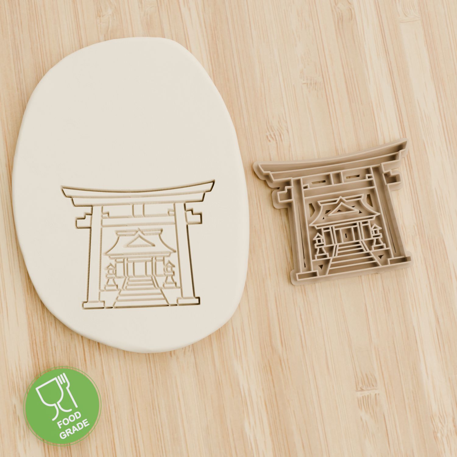 Samurai Schrein Keksstempel/Ausstechform ca.8cm