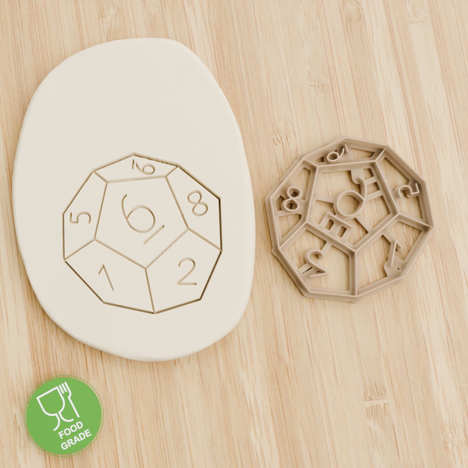 RPG Würfel 1 Plätzchen Ausstechform Keksausstecher Fondant ca.8cm