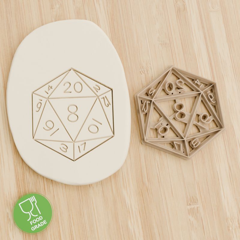 RPG Würfel Plätzchen Ausstechform Keksausstecher Fondant ca.8cm RPG Würfel Plätzchen Ausstechform Keksausstecher Fondant ca.8cm