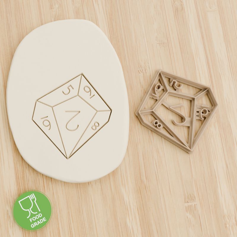 RPG Würfel 2 Plätzchen Ausstechform Keksausstecher Fondant ca.8cm RPG Würfel 2 Plätzchen Ausstechform Keksausstecher Fondant ca.8cm