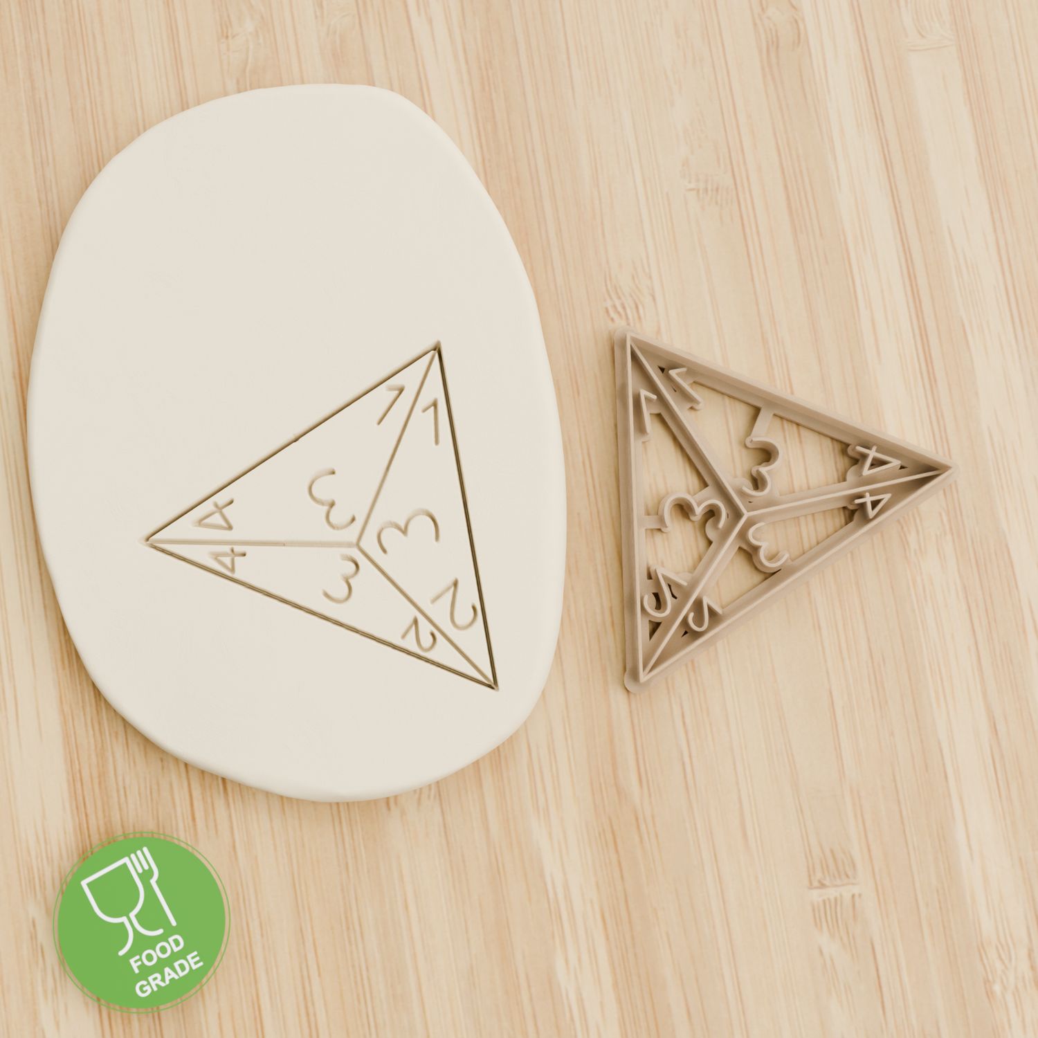 RPG Würfel 3 Plätzchen Ausstechform Keksausstecher Fondant ca.8cm