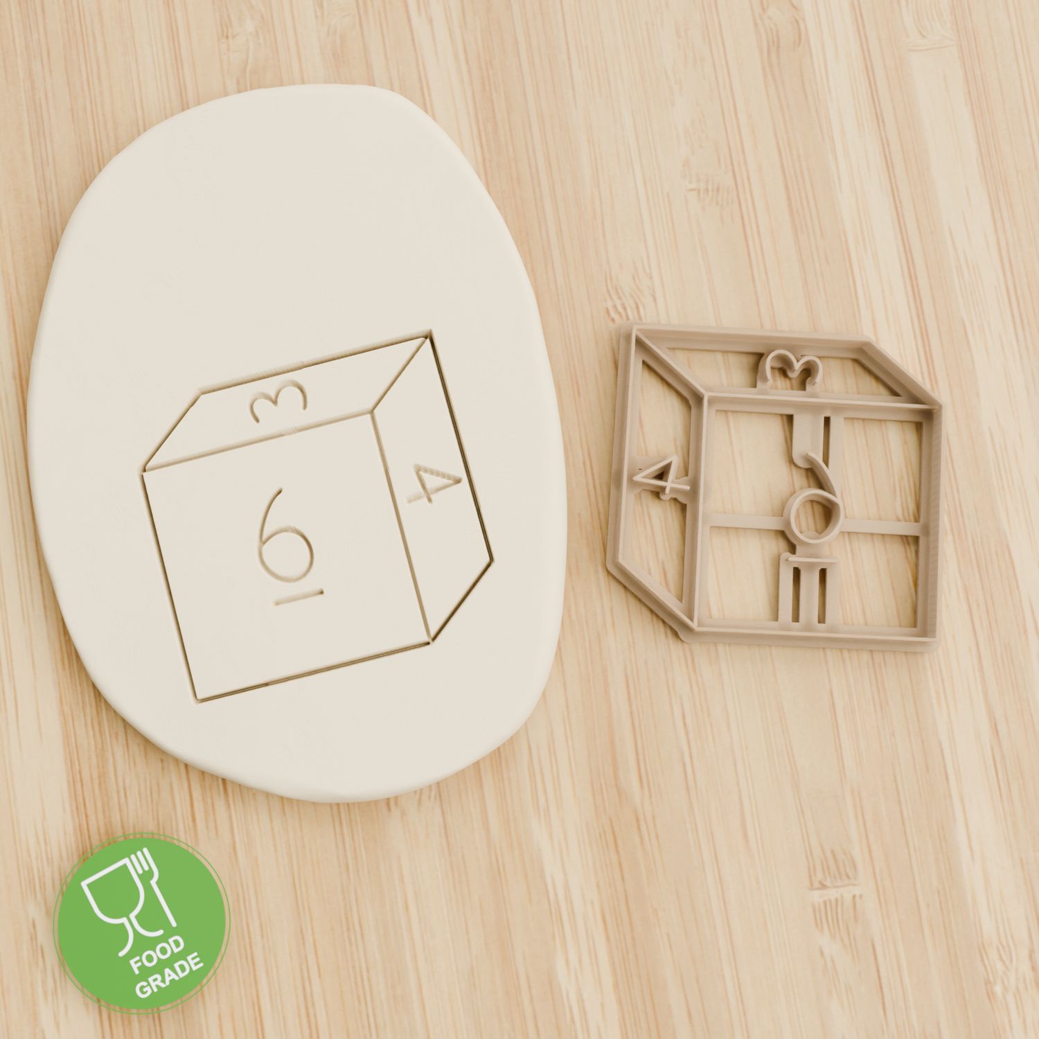 RPG Würfel 6 Plätzchen Ausstechform Keksausstecher Fondant ca.8cm