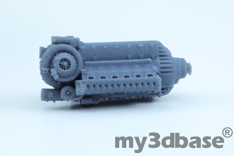 Junkers Jumo 213 Resin 3D print scale 1/72 Junkers Jumo 213 Resin 3D print scale 1/72