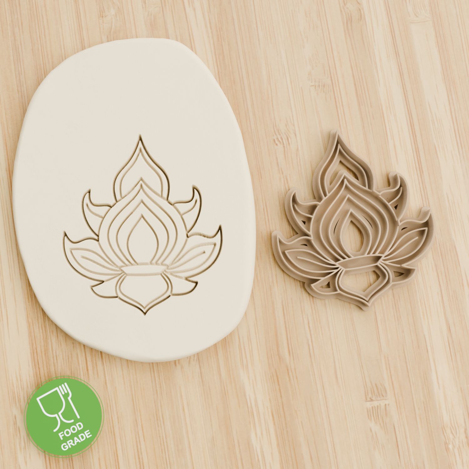 Keksstempel/Ausstechform Lotus Blumen ca.8cm