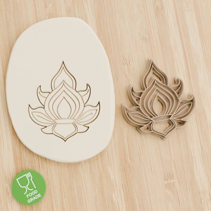 Keksstempel/Ausstechform Lotus Blumen ca.8cm Keksstempel/Ausstechform Lotus Blumen ca.8cm