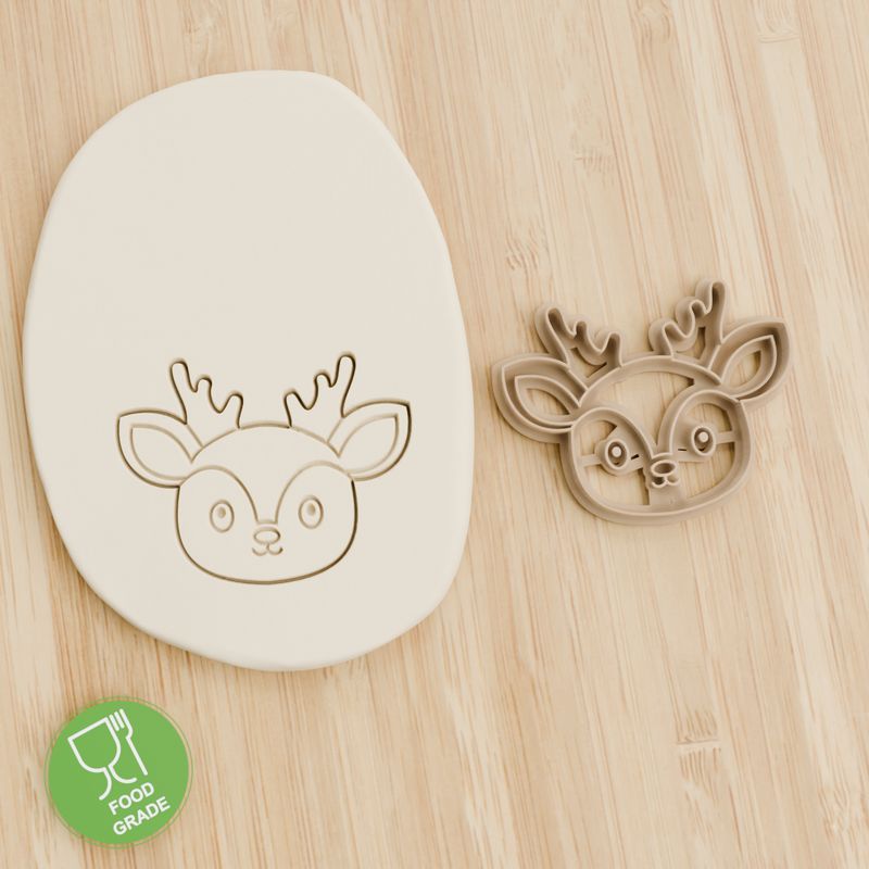 Keksstempel/Ausstechform Hirschkopf  ca.8cm Keksstempel/Ausstechform Hirschkopf  ca.8cm