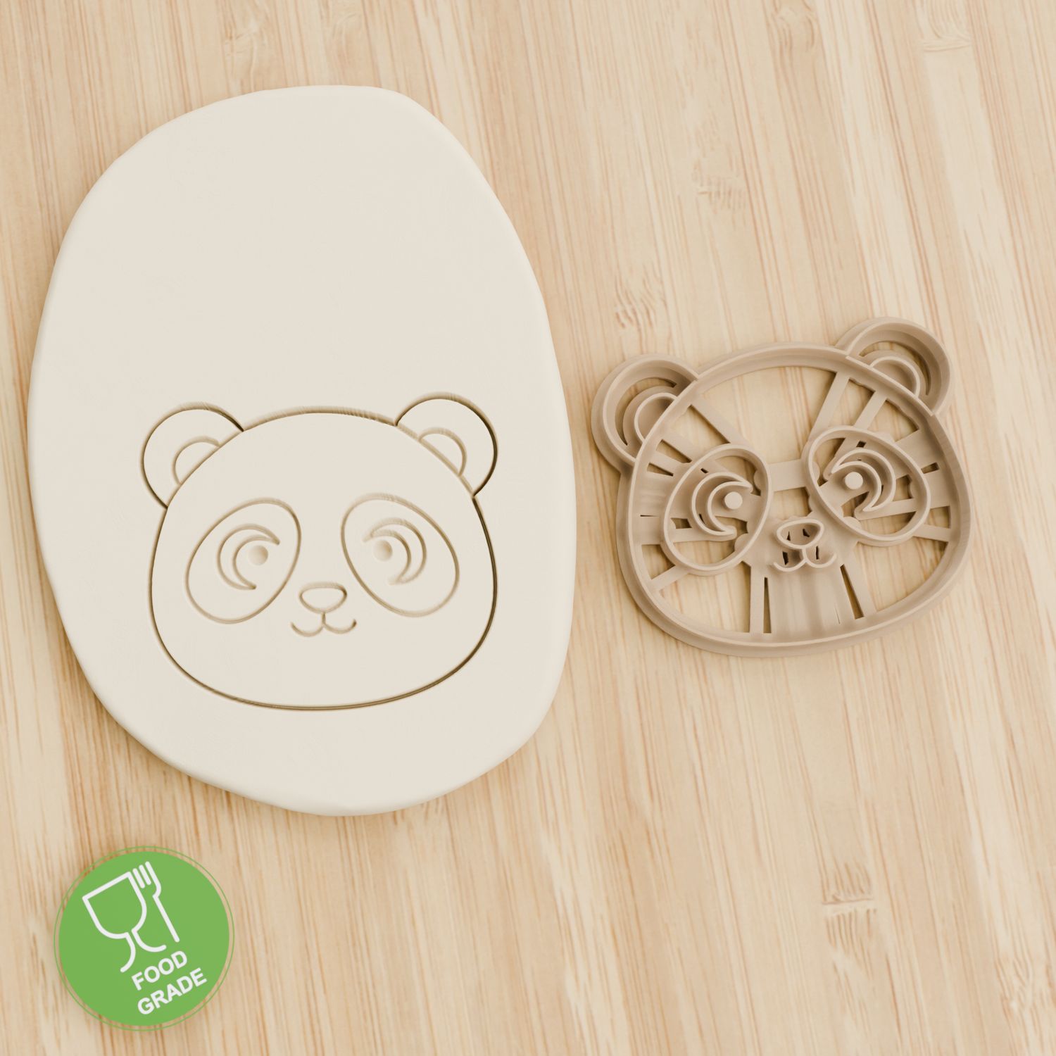 Keksstempel/Ausstechform Panda kopf ca.8cm