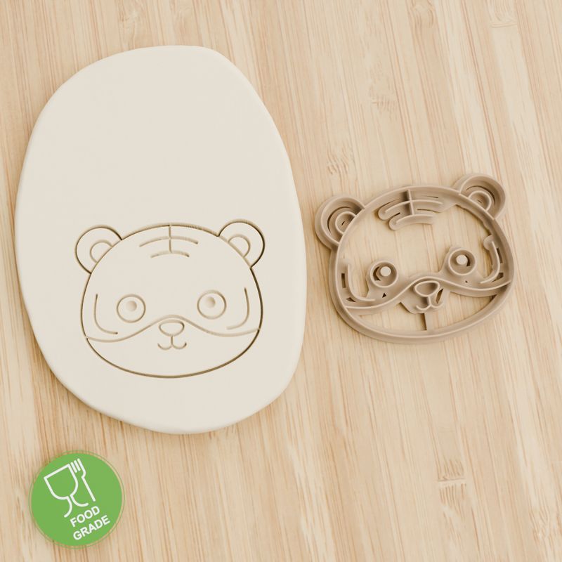 Keksstempel/Ausstechform Tigerkopf ca.8cm Keksstempel/Ausstechform Tigerkopf ca.8cm