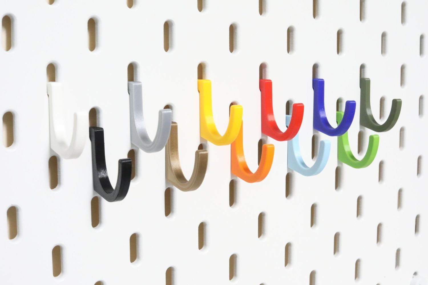 Tiny hook (5 pcs set) for skadis for one slot for Ikea pegboards Tiny hook (5 pcs set) for skadis for one slot for Ikea pegboards