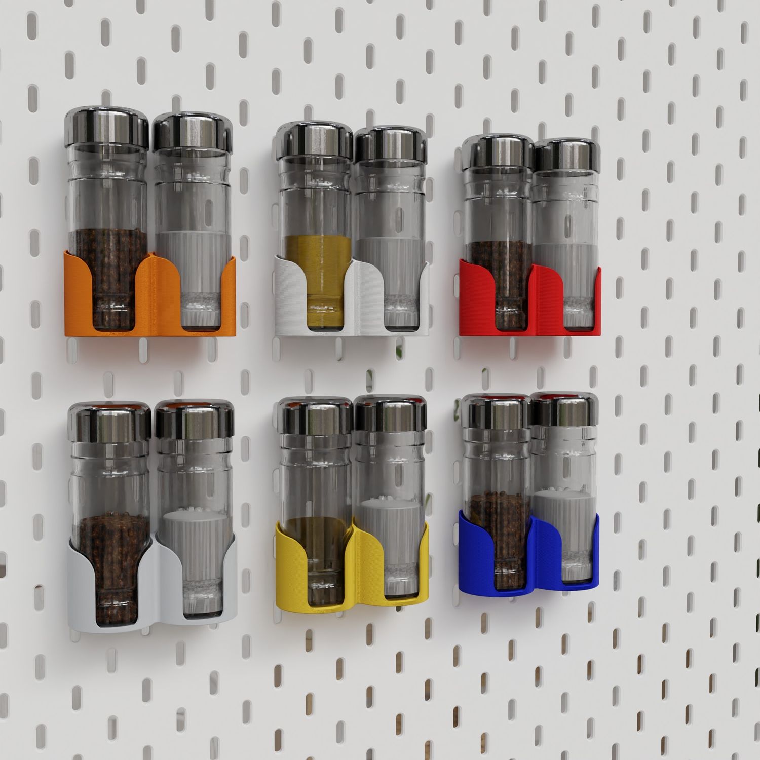 Spices organizer (Gewürtzhalter) for skadis for one slot for Ikea pegboards Spices organizer (Gewürtzhalter) for skadis for one slot for Ikea pegboards
