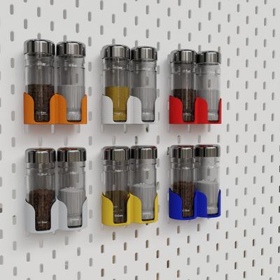 Spices organizer (Gewürtzhalter) for skadis for one slot for Ikea pegboards Spices organizer (Gewürtzhalter) for skadis for one slot for Ikea pegboards