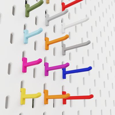 Hook pin (set. 5 pcs) for skadis for one slot for Ikea pegboards Hook pin (set. 5 pcs) for skadis for one slot for Ikea pegboards