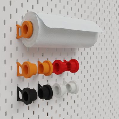 Paper roll  (d=40mm) for skadis for one slot for Ikea pegboards