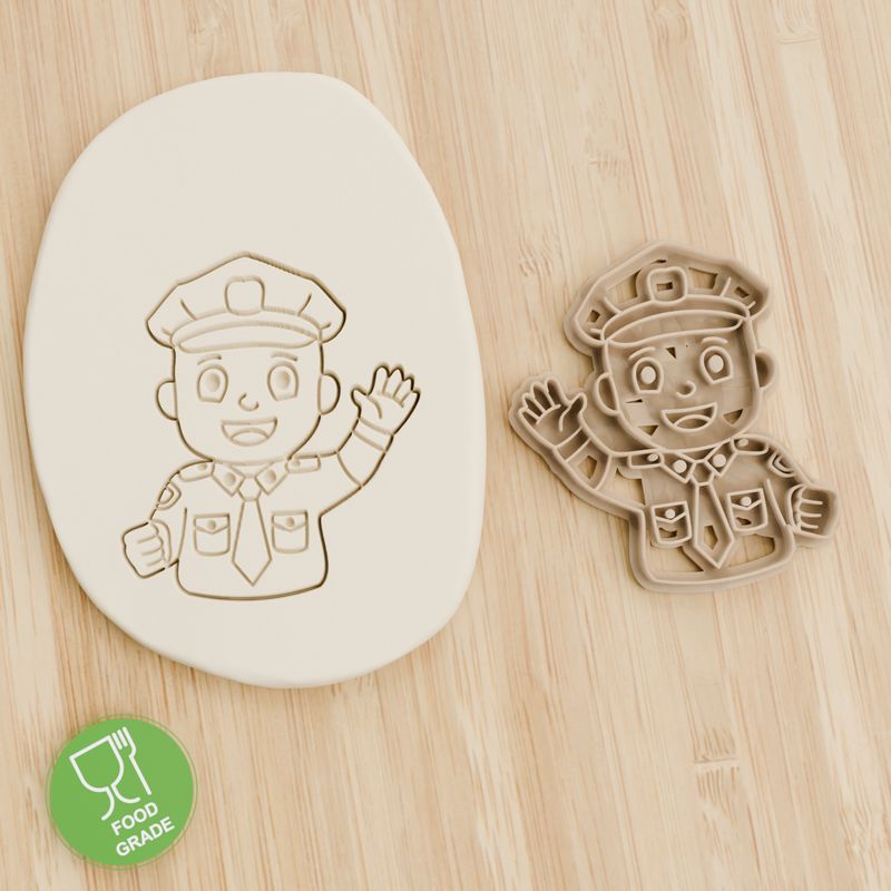 Policeman Keksausstecher Plätzchen und Fondant ca.8cm