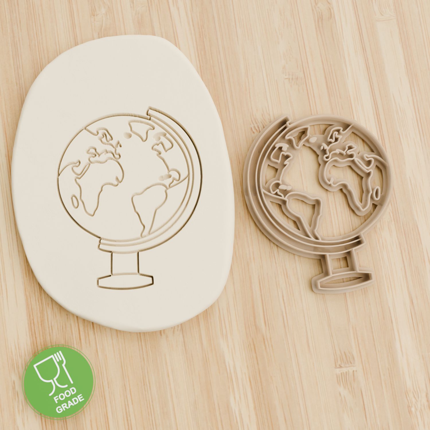 Earth Globe Keksausstecher Plätzchen und Fondant ca.8cm Earth Globe Keksausstecher Plätzchen und Fondant ca.8cm