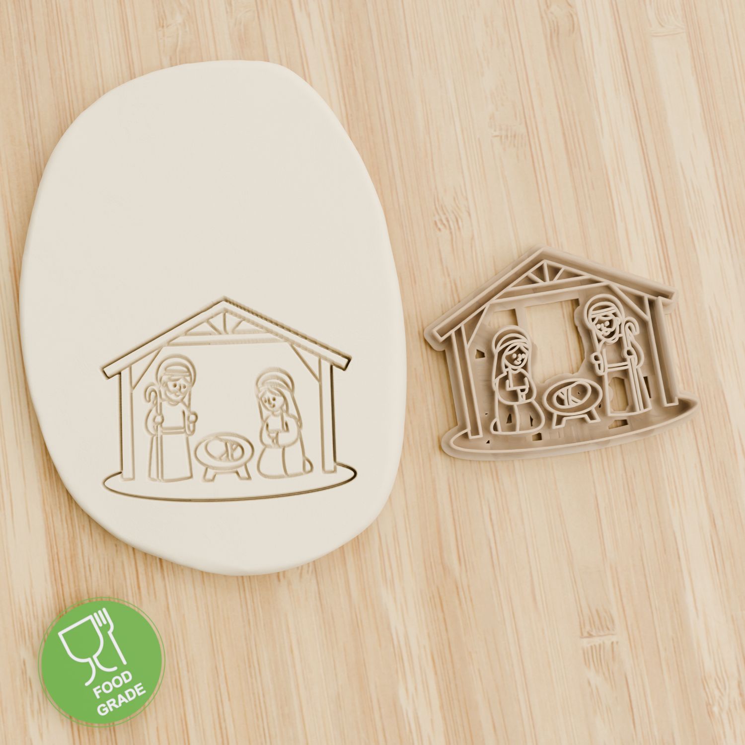 Christmas Nativity Keksausstecher Plätzchen und Fondant ca.8cm Christmas Nativity Keksausstecher Plätzchen und Fondant ca.8cm