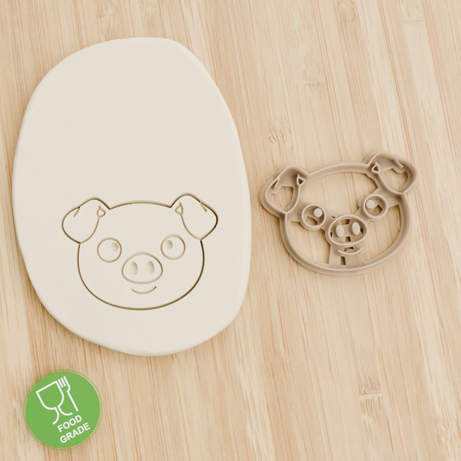 Pig Face Keksausstecher Plätzchen und Fondant ca.8cm Pig Face Keksausstecher Plätzchen und Fondant ca.8cm