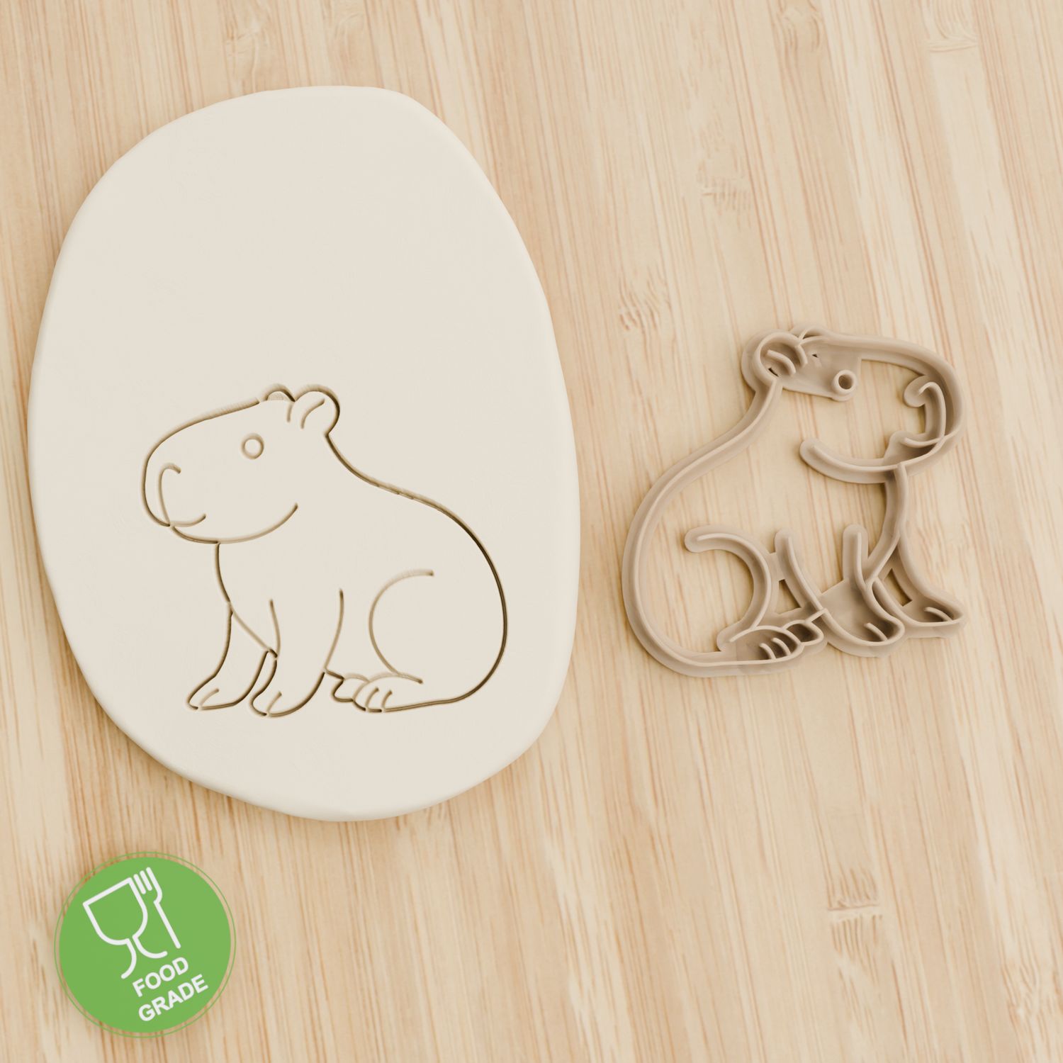 Capybara Plätzchen Ausstechform Keksausstecher Fondant ca.8cm Capybara Plätzchen Ausstechform Keksausstecher Fondant ca.8cm