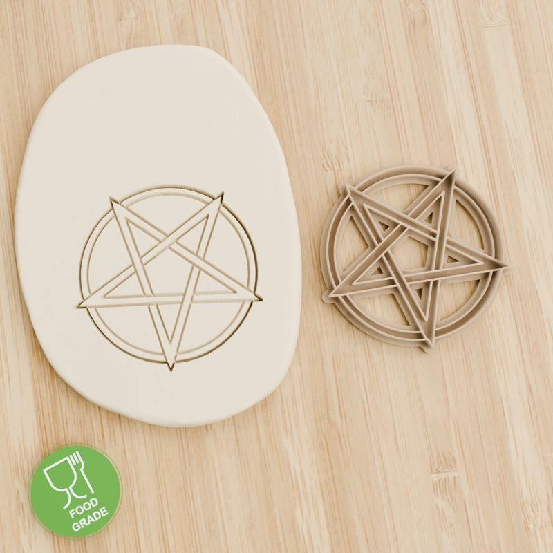 Pentagram Star  Plätzchen Ausstechform Keksausstecher Fondant ca.8cm