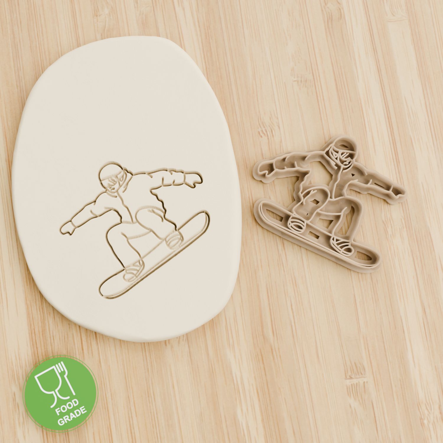 Snowboard Plätzchen Ausstechform Keksausstecher Fondant ca.8cm Snowboard Plätzchen Ausstechform Keksausstecher Fondant ca.8cm