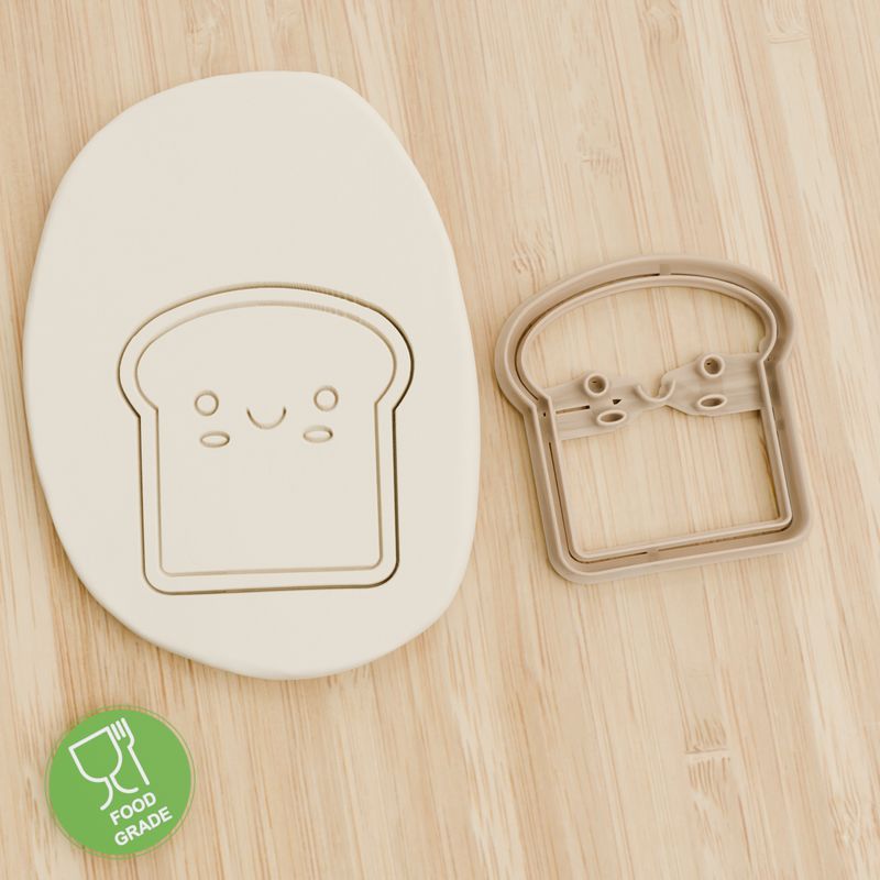 Toast Plätzchen Ausstechform Keksausstecher Fondant ca.8cm