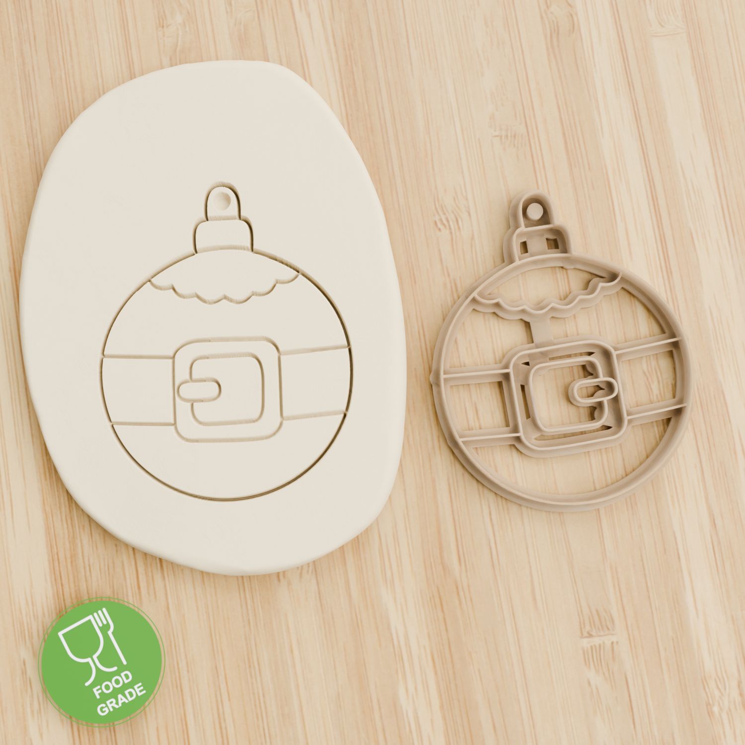 Weihnachtskugel Gurt Plätzchen Ausstechform Keksausstecher Fondant ca.8cm Weihnachtskugel Gurt Plätzchen Ausstechform Keksausstecher Fondant ca.8cm