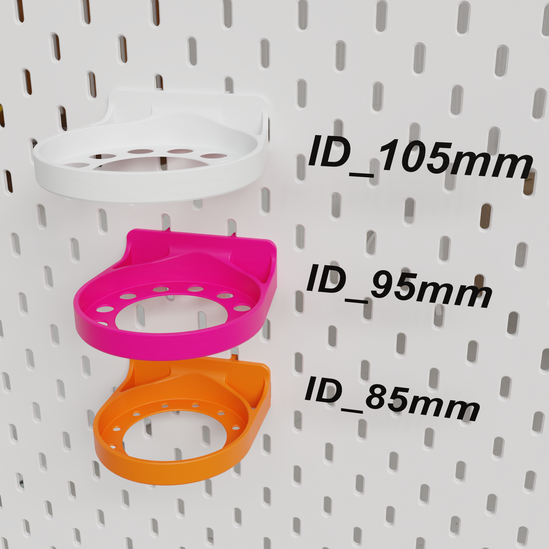 Candle holder Ikea pegboard compatible different Dia zu choose