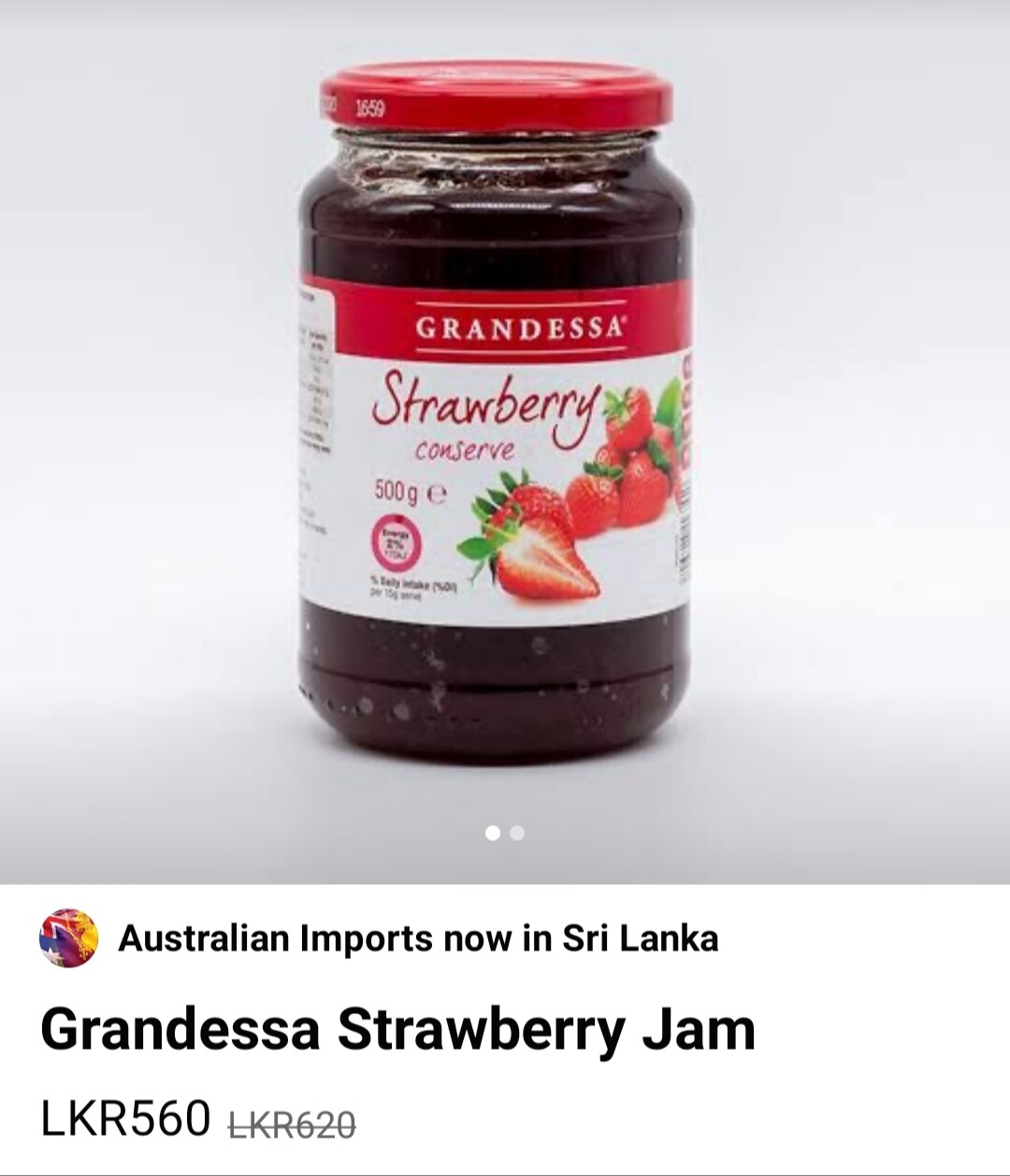 Grandessa strawberry jam - 500g