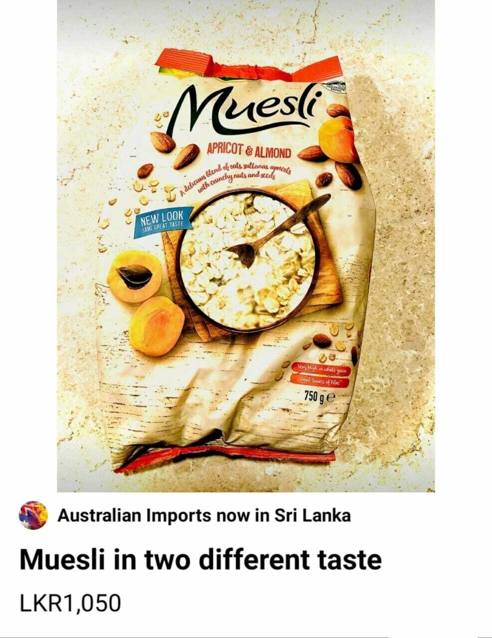 Muesli in to different taste -750g