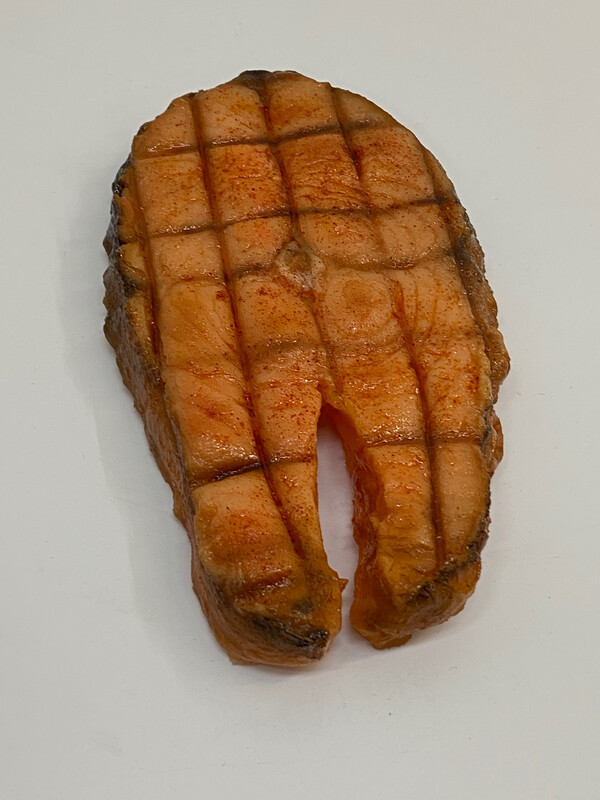 Salmon steak moulage