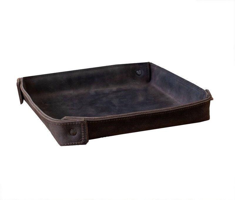 River Stone Leather Valet Tray, 8.5 River Stone Leather Valet Tray, 8.5