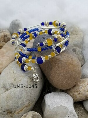 UMS-1045 
University of Michigan  Silver- Helmet 4 Loop Memory Wire