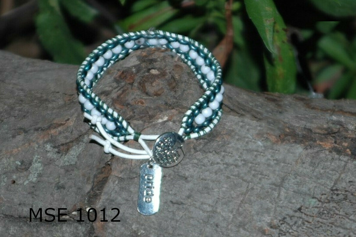 MSE-1012
Michigan State University White leather green and white wrap