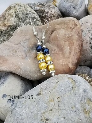 UME-1051
University of Michigan- Pearl and rhinestones