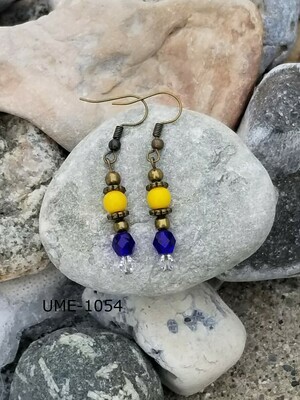 UME-1054
University of Michigan- Bronze yellow, blue and crystal