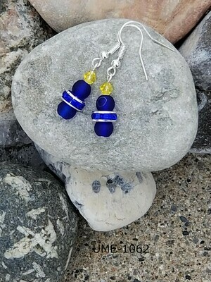 UME-1062
University of Michigan- Blue with yellow crystals and blue rhinestone disc