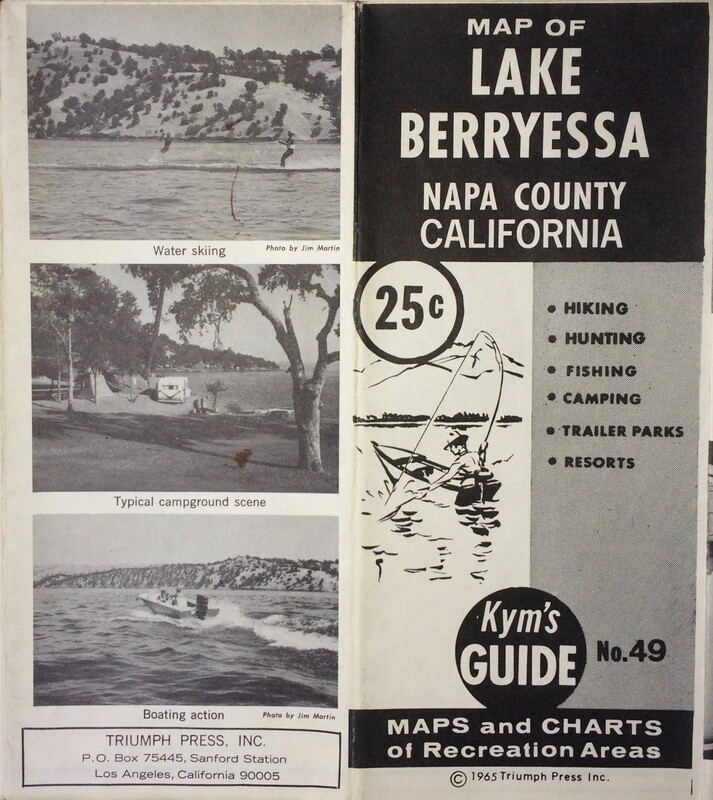 1964 Lake Berryessa California Sheet 
