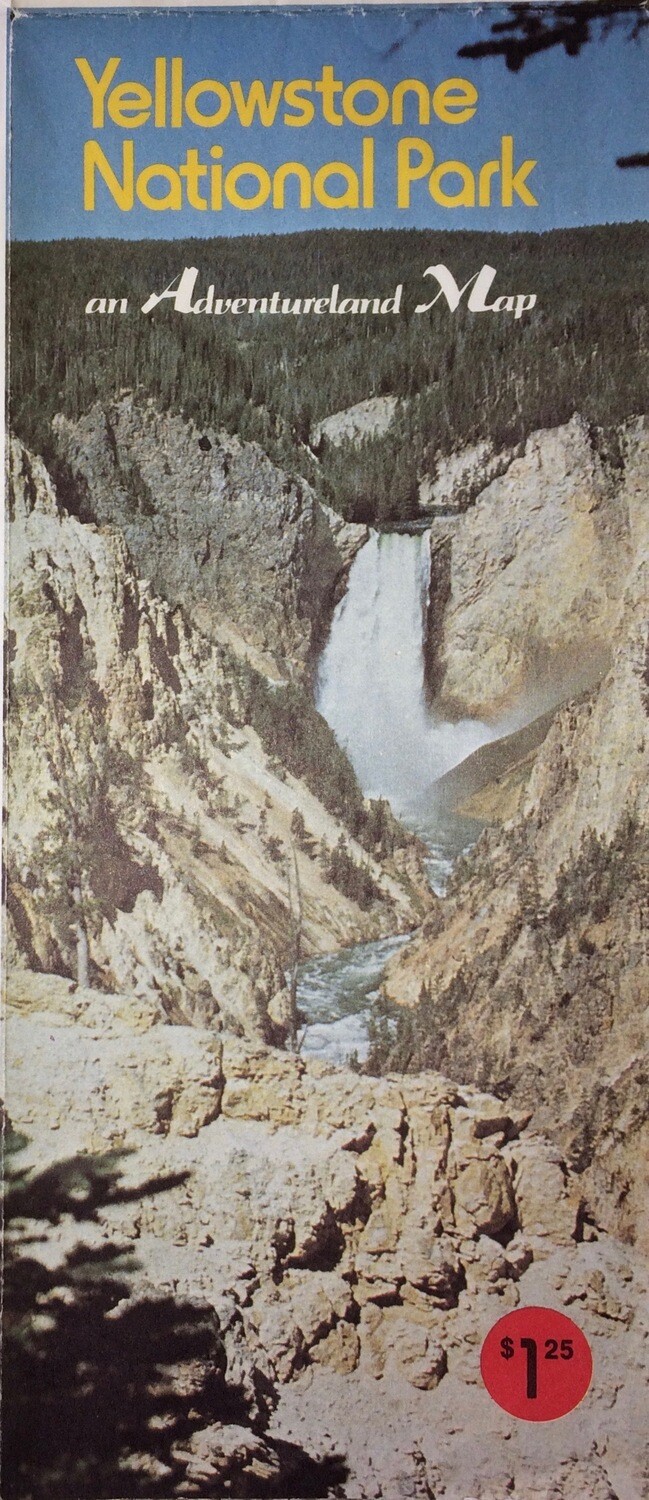 1975 Map of Yellowstone Nat'l Park