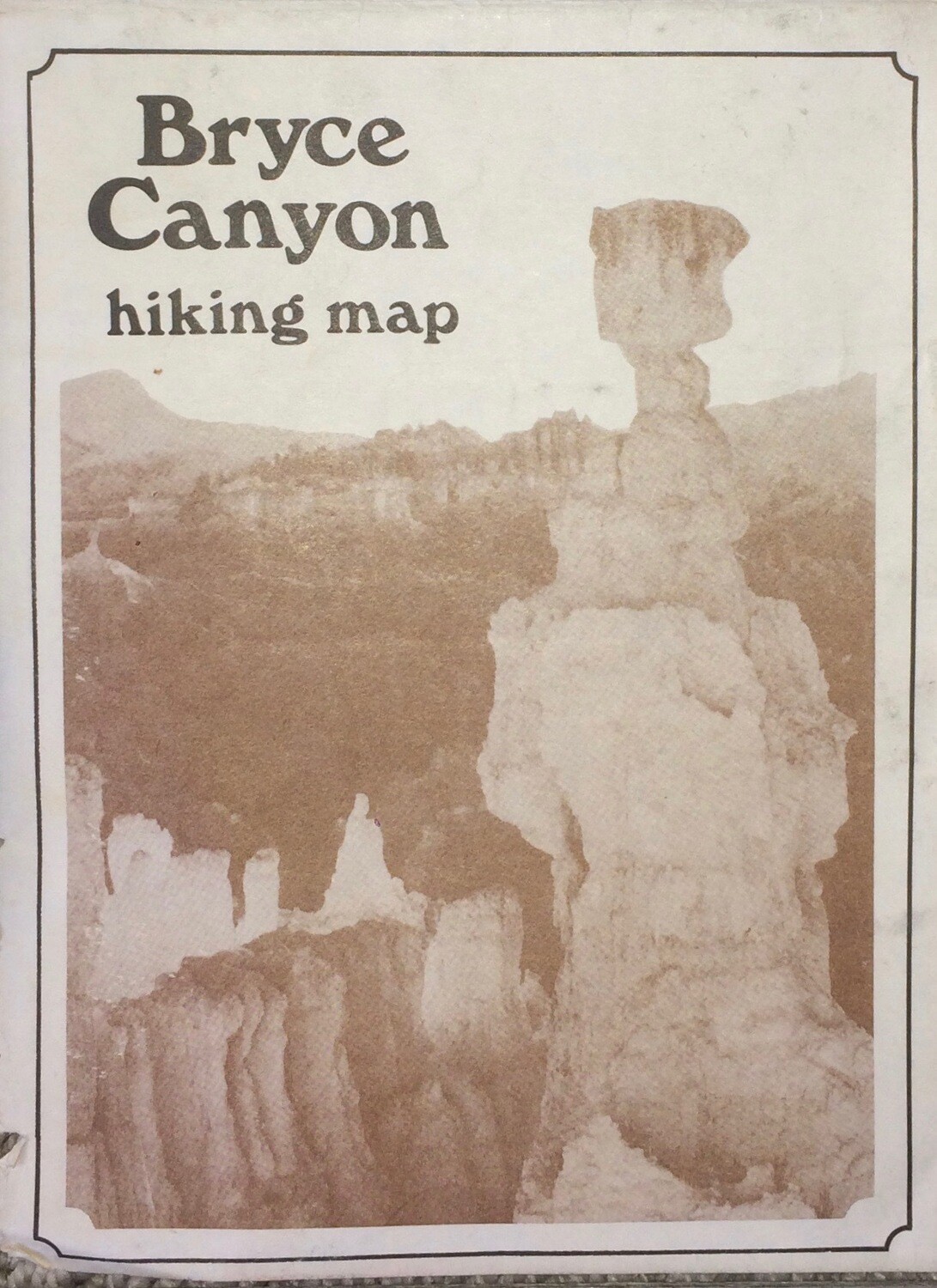 1960 Bryce Canyon map