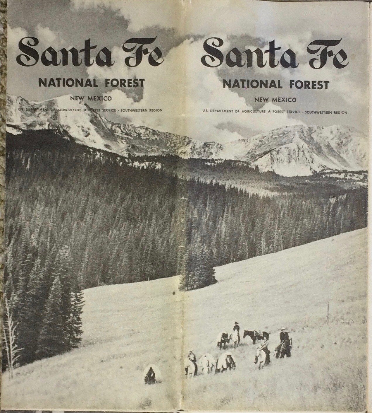 1960 Santa Fe National Forest w/ Taos, Santa Fe, etc