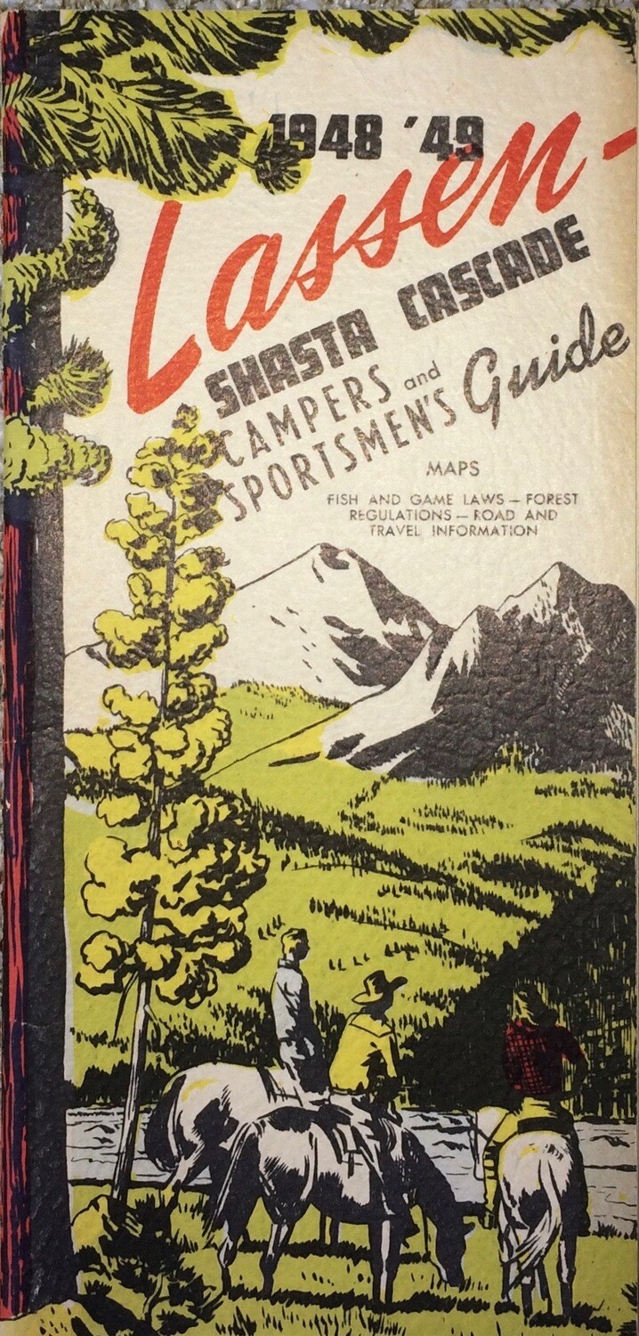 1948 (1940) FISHING RULES for Lassen Forest - Lasson National park