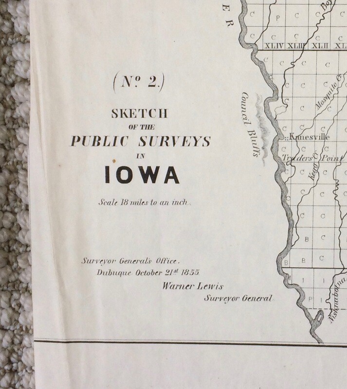 1855 Public Survey of Iowa